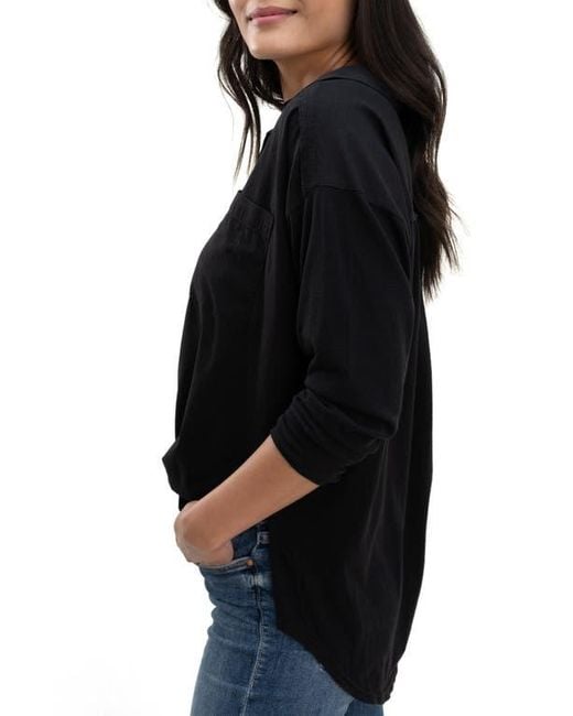 Splendid Black Paige Button-Up Shirt