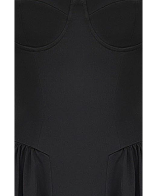 samaria fit & flare midi cocktail dress Lily Amore Print Zip Up Fit and Flare Midi Dress - Lily Amore main image 1