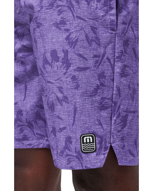 Travis Mathew Purple Hanalei Board Shorts for men