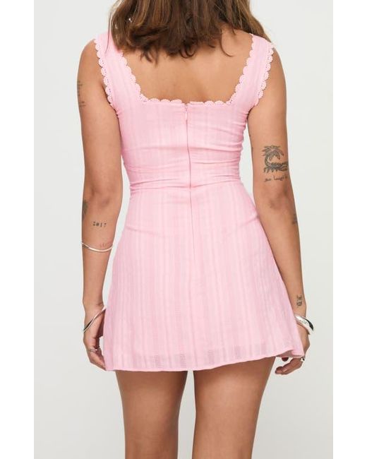 Princess Polly Pink Dasha Fit & Flare Minidress