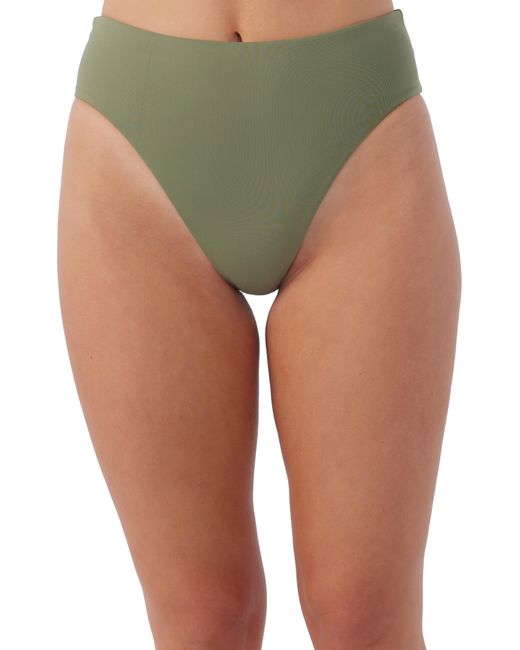 O'neill Sportswear Green Saltwater Solids Max High Cut Bikini Bottoms