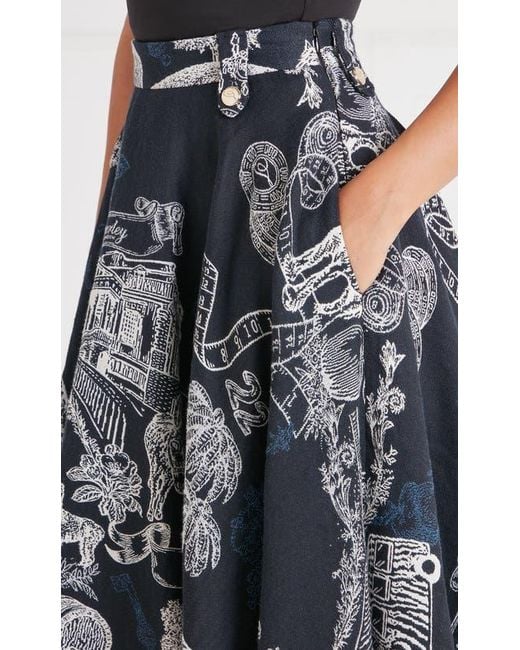 Temperley London Blue Anniversary Skirt