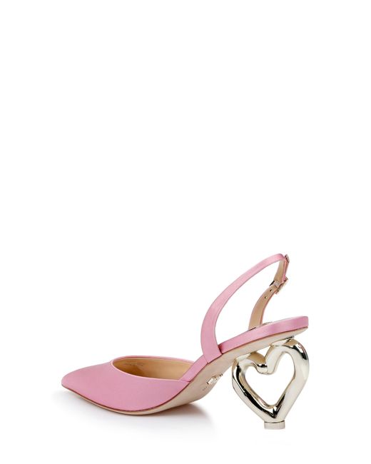 Badgley Mischka Pink Lucille Slingback Pointed Toe Pump