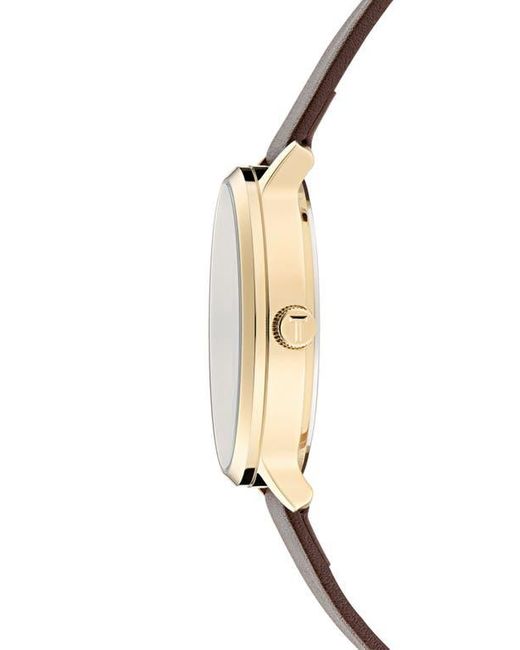 Ted Baker Green Haarvin Leather Strap Watch, 42Mm for men