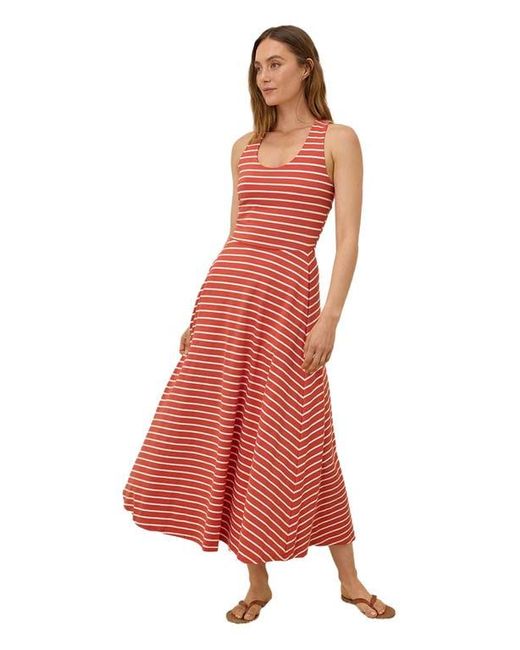 fit and flare cotton maxi dress for women Fit & Flare Cotton Button-Up Maxi Dress main image 1