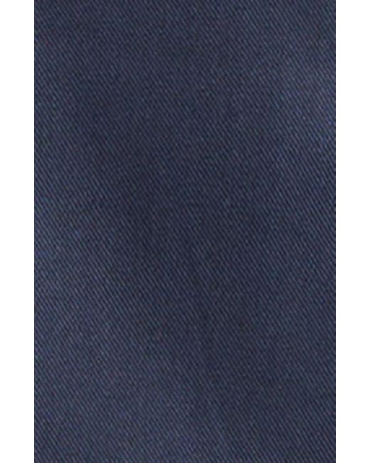 MIDNIGHT RODEO Blue Chain Stitch Piped Voile Camp Shirt for men