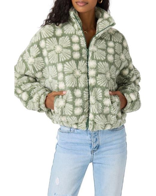 O'neill Sportswear Blue Cordin Allover Print Fleece Jacket