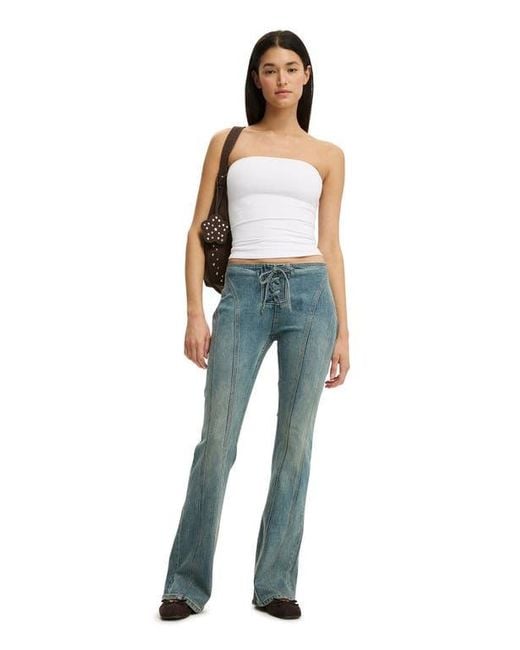 Cotton On White Hold Me Longline Tube