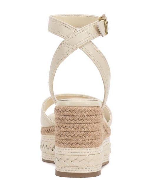 Vince Camuto Metallic Lilla Ankle Strap Platform Wedge