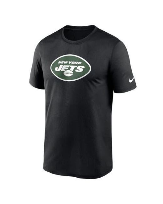 Nike Black New York Jets Primetime Legend Logo Performance T-Shirt for men