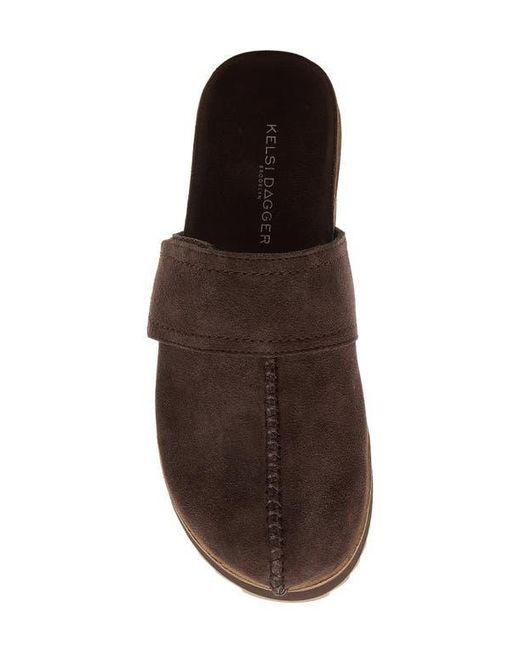 Kelsi Dagger Brooklyn Brown Fig Platform Mule