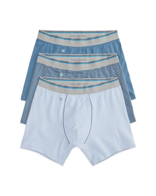 Mack Weldon Blue 3-Pack Cloud Fx Boxer Briefs for men
