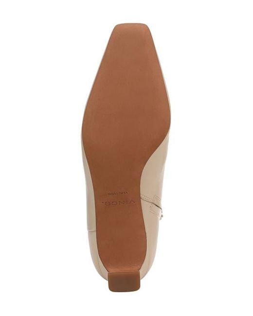Vince Natural Harlan Square Toe Bootie