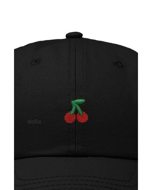 Alix Black Lil Cherry Dad Cap