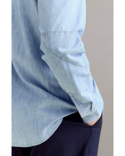 Billy Reid Blue Field Shirt for men