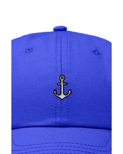 Alix Blue Anchor Dad Cap