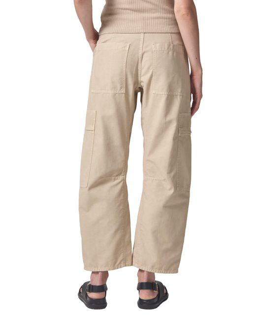 Citizens of Humanity Natural Marcelle Low Rise Barrel Cargo Pants