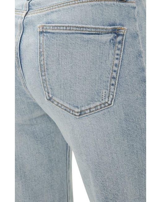 Silver Jeans Co. Blue Suki Curvy Raw Hem Ankle Wide Leg Jeans