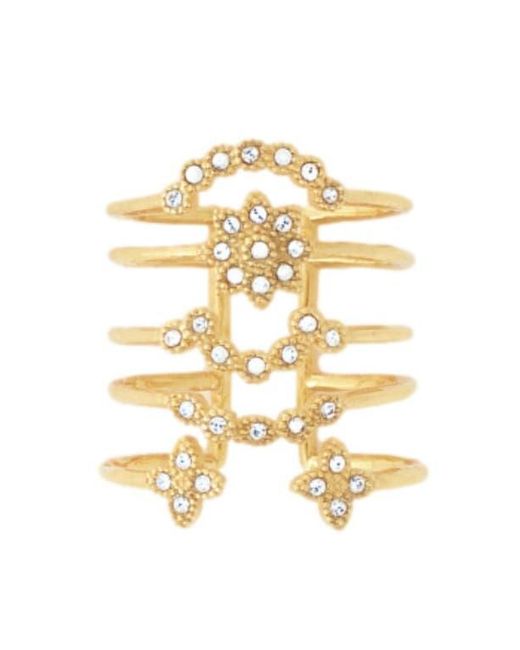 Maje Metallic Precious Day Of The Week Ring