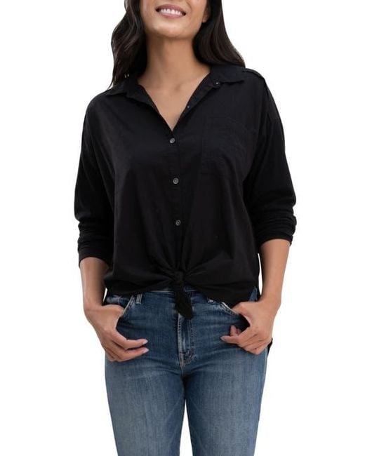 Splendid Black Paige Button-Up Shirt