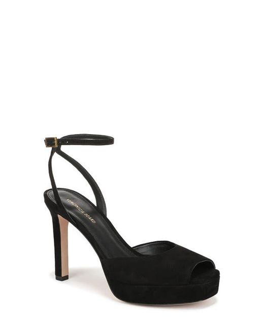Veronica Beard Black Brianne Ankle Strap Platform Sandal
