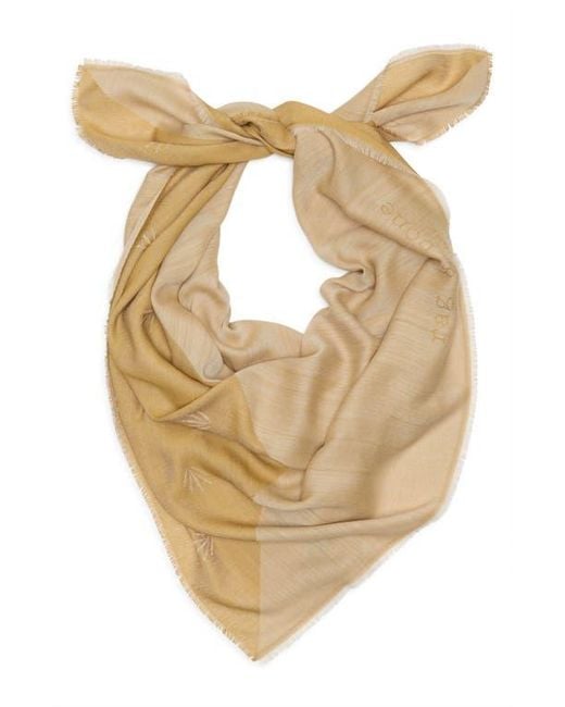 Rag & Bone Natural Geo Dagger Wool Blend Square Scarf