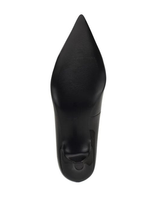 Nine West Black Sisko Pointed Toe Kitten Heel Pump