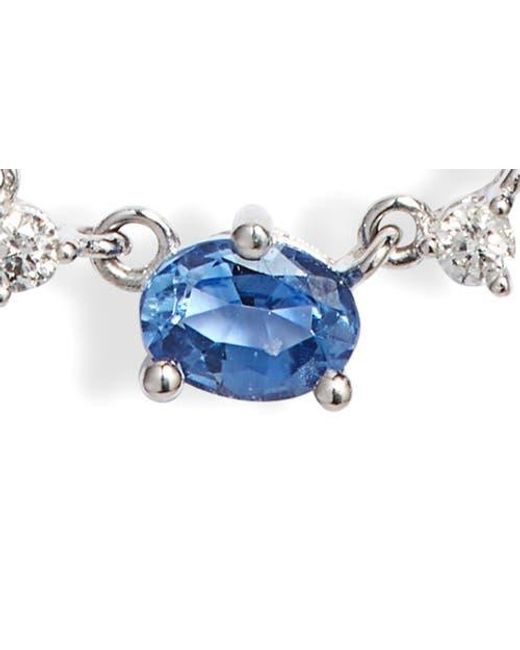 Meira T Blue Sapphire & Diamond Necklace