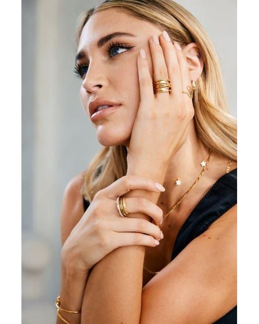 Mint & Lily Metallic Wire Wrap Statement Ring