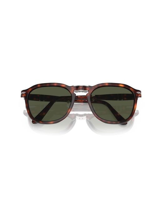 Persol Black 55mm Polarized Square Sunglasses for men