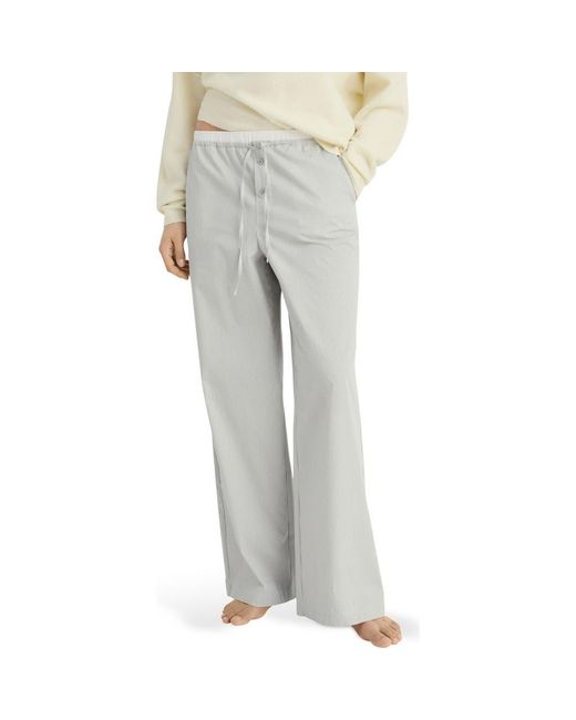 Mango Gray Stripe Pajama Pants