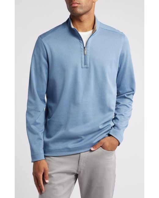 Johnston & Murphy Blue Xc4 Reversible Performance Pullover for men