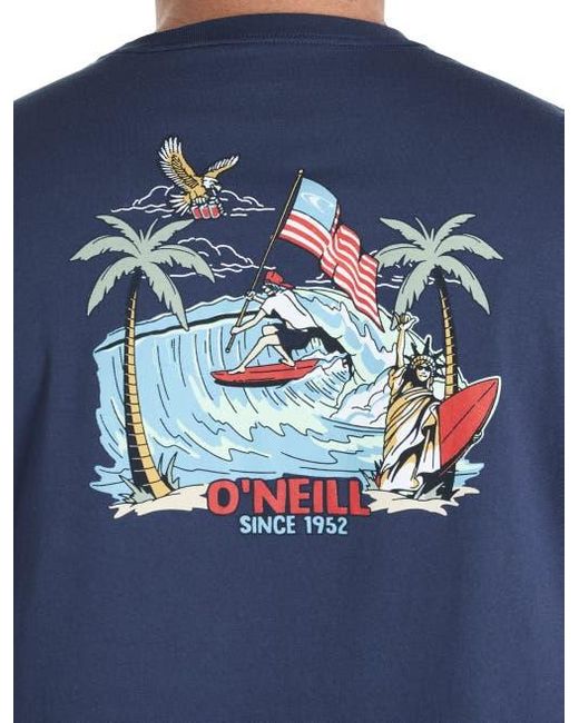 O'neill Sportswear Blue Big & Tall Eagles Fly Graphic Tee for men