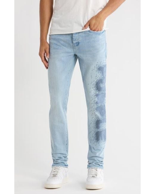 Purple Brand Blue P001 Tuffetage Skinny Jeans for men