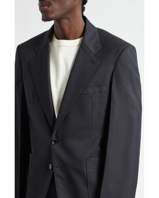 Lemaire Black Tailored Single Breasted Jacket for men