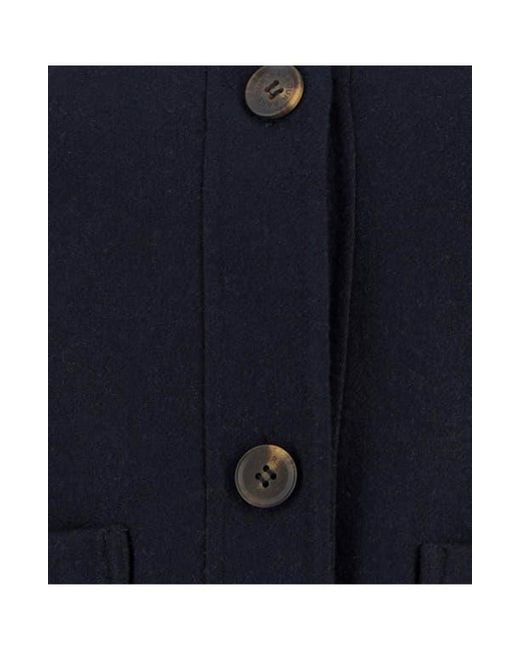 Barbour Black Ashdon Double Face Wool Blend Overshirt