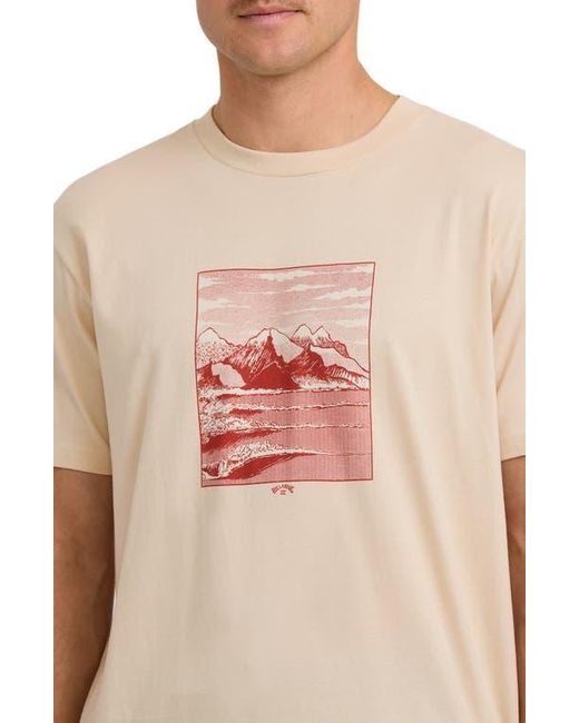 Billabong Natural Up The Point Adventure Division Organic Cotton Graphic T-Shirt for men