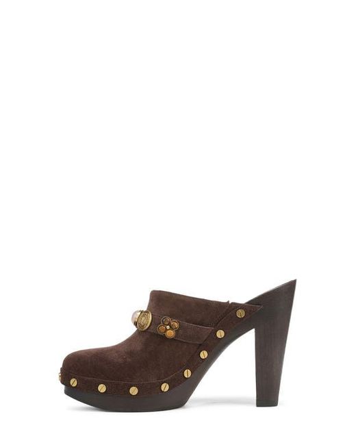Veronica Beard Brown Giana Charms Platform Clog