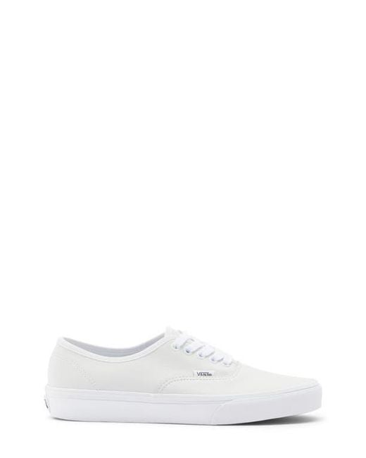 Vans White Authentic Leather Sneaker for men