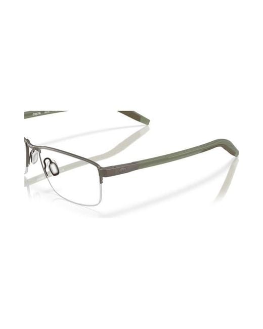 Costa Gray 55Mm Rectangle Optical Glasses for men
