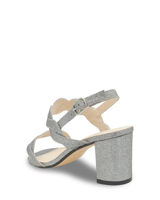 Touch Ups White Champagne Ankle Strap Sandal