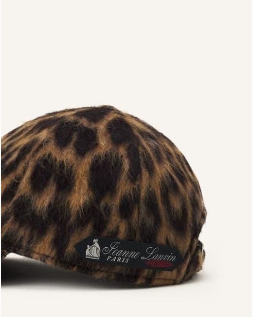 Lanvin Brown Print Cap for men