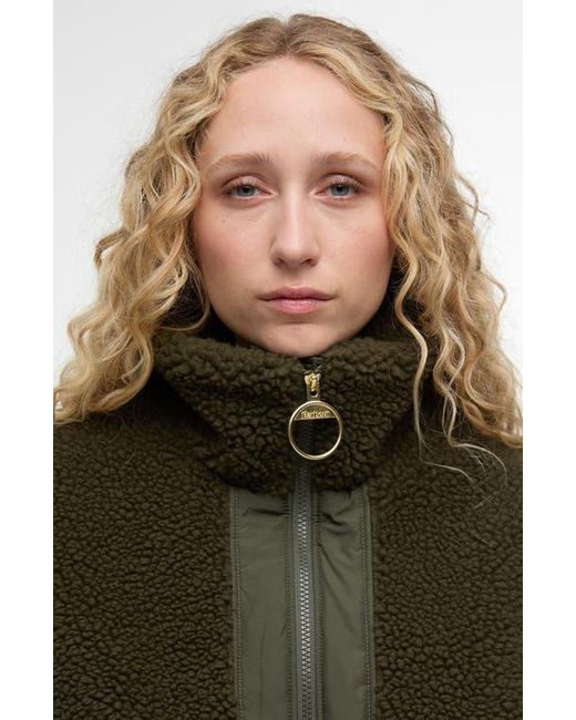 Barbour Black Brawby High Pile Fleece Jacket