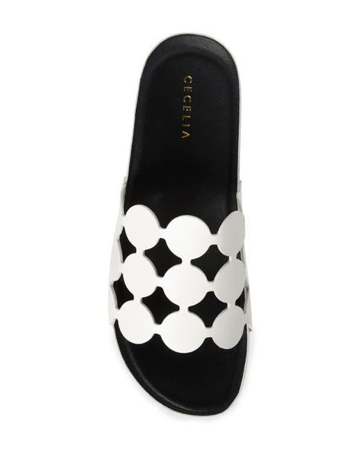 Cecelia New York White Emily Slide Sandal