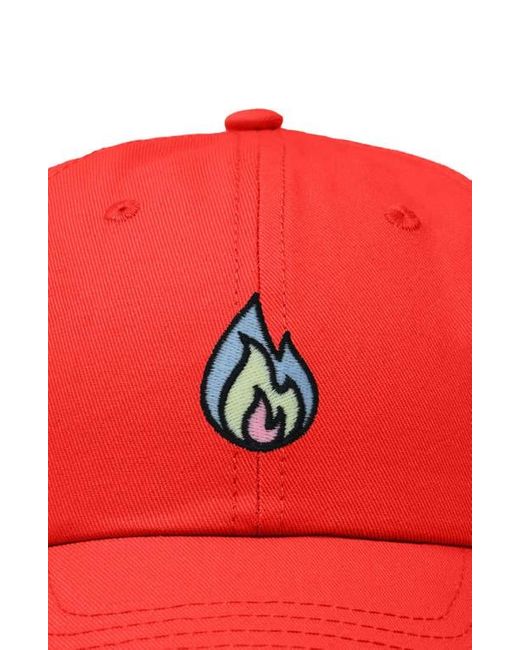 Alix Red Fire Dad Hat for men