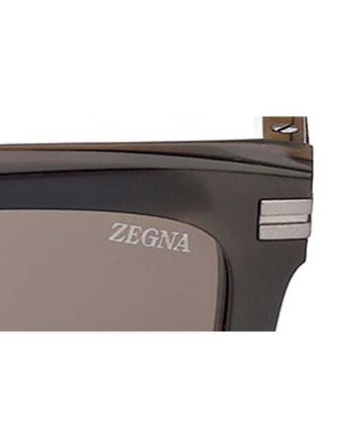 Zegna Multicolor 55Mm Rectangular Sunglasses for men