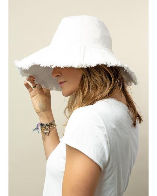 Hat Attack White Canvas Packable Hat