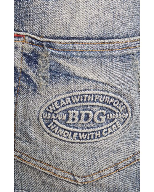 BDG Blue Stretch Denim Ultra Miniskirt