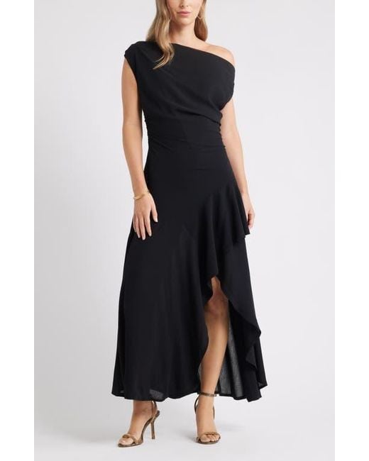 tight fitting black dresses Henderson Halter Mini Dress in Black main image 1