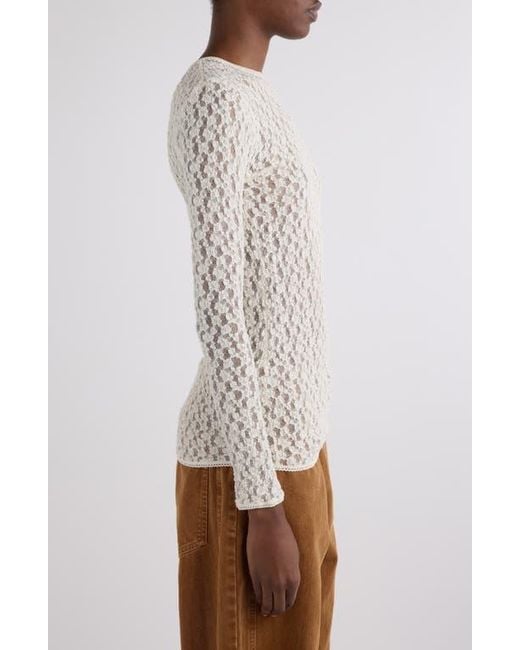 Isabel Marant White Gaelle Stretch Lace Top